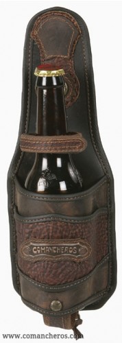 Flaschenhalter aus Leder alter Western