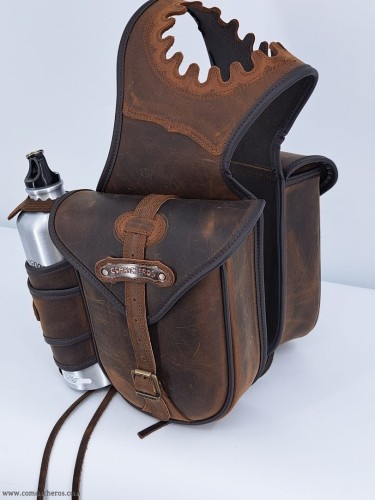 Buckaroo-Satteltasche aus Leder