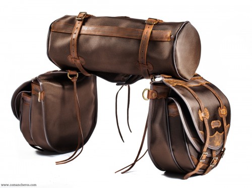 Satteltaschen mit Doppeltasche und Rollo