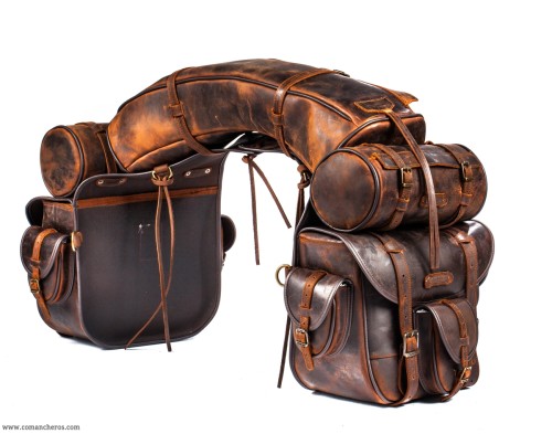 Westernsattelpacktasche, Ledersatteltasche Comancheros