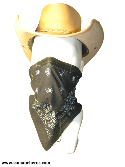 Cowboy 2x Halstuch groß mittelgrün 17515 
