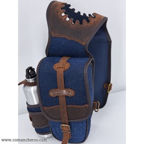 Vordere Buckaroo-Satteltasche mit Wasserflasche