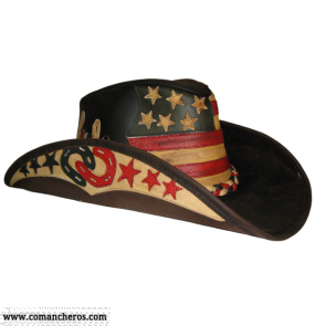 Hut mit amerikanischer Flagge