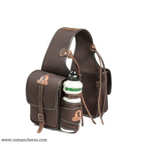 Nylonsatteltasche hinten mit Wasserflasche