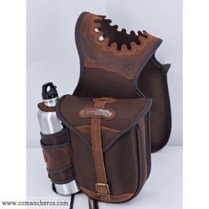 Pommel-Satteltasche mit Wasserflasche